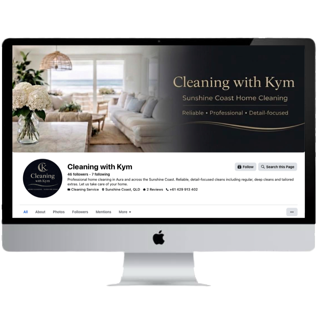 Cleaning With Kym website