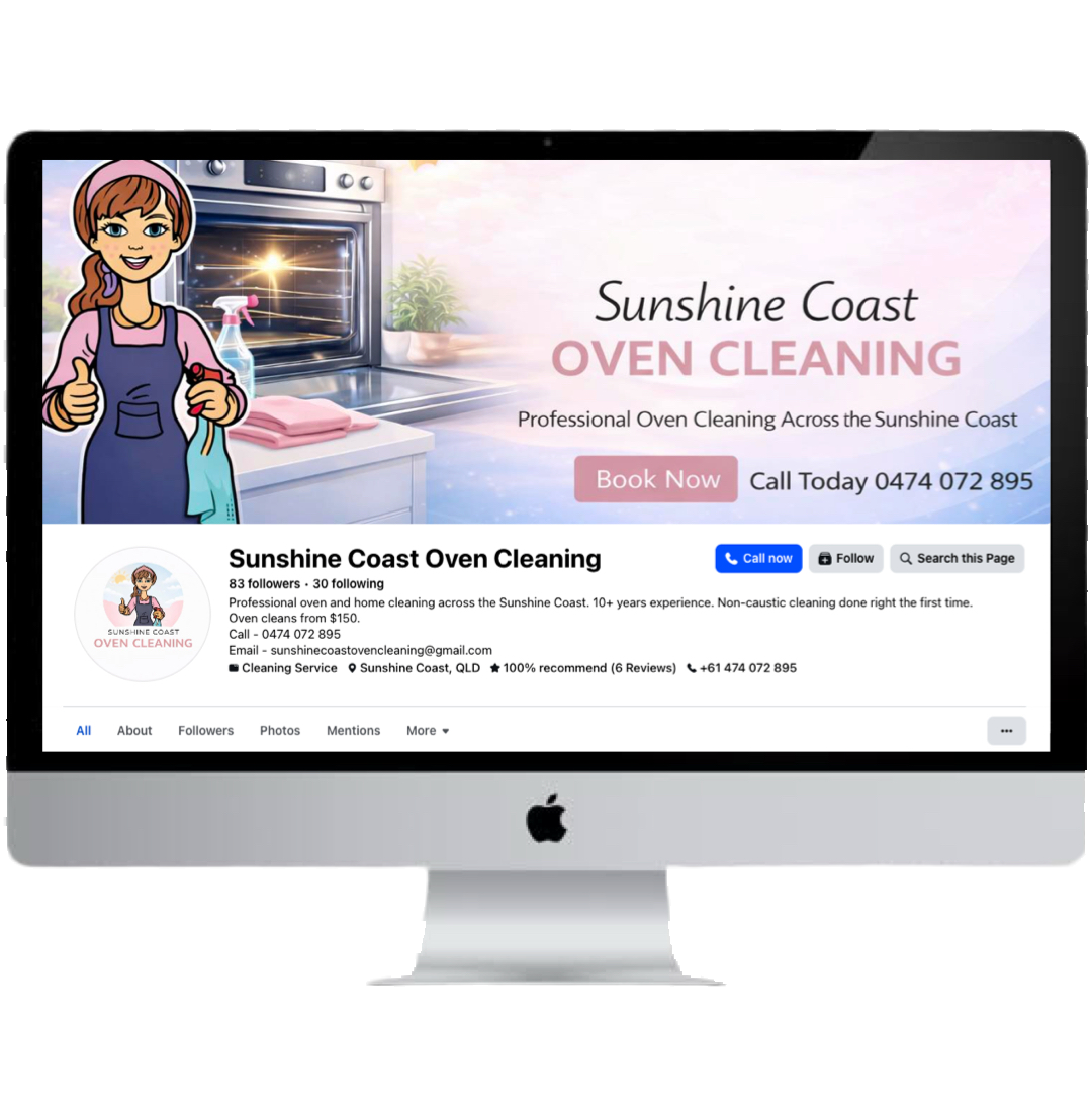 Oven Cleaning Sunshine Coast website